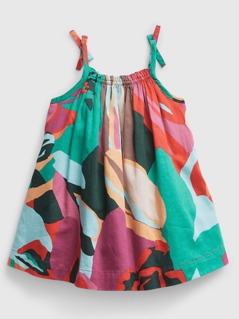 Gap Baby Colorful Abstract Print Dress 18-24M Summer Toddler Girls